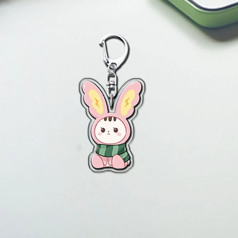 Kpop 17 Cartoon Keyring Bag Charm Pendant JEONGHAN JOSHUA JUN WONWOO HOSHI Idol Cute Animals Face Keychains Fans Collection Gift 3