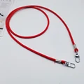 Red silver buckle