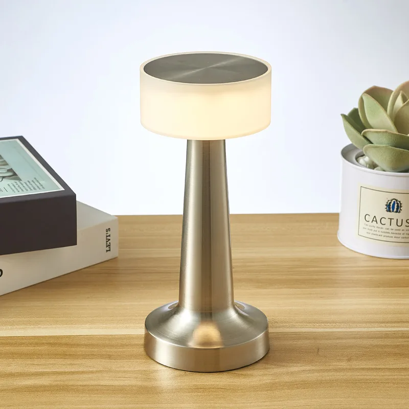 LED table lamp eye protection metal hotel bar restaurant table lamp bedside USB charging bar table lamp