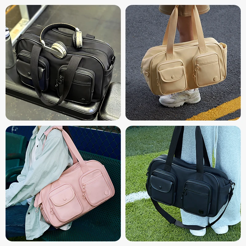 Women's Travel Bag Weekender Overnight Bag Carry On Luggage Handheld Organizer Sports Gym Aji