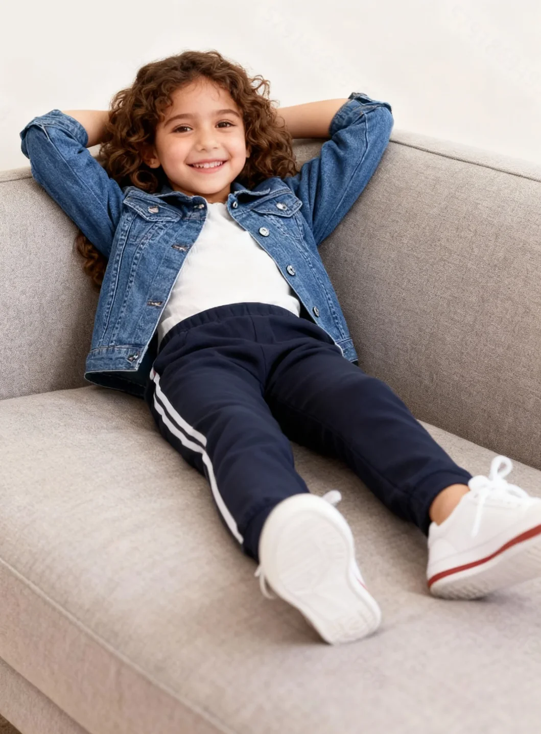 Girls' Denim Jacket Spring Autumn Outdoor Pockets Children's Jeans Coat Casual Kids' Outerwear - 5