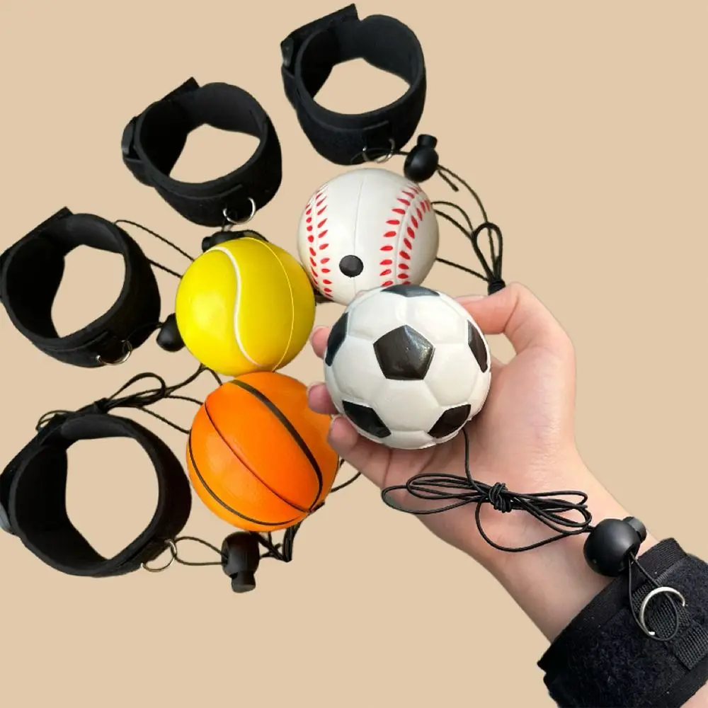 Palla Rimbalzante Con Corda Regolabile | Gioco Di Esercizio E Riflessi Per Bambini E Adulti | Gomma Resistente - 4