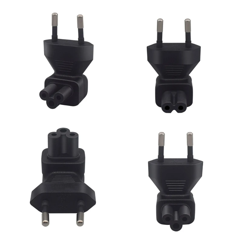 EU TO C5/EU TO C7/US C5/US C7 Adapter Plug 90 Degree Right Angle Power Supply Converter Adapter Plug-Socket for computer