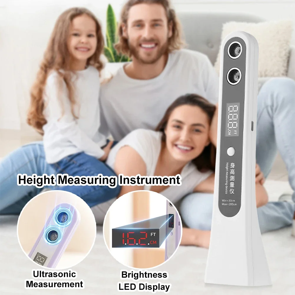 Ultrasound Height Measuring Tool Portable Accurate Smart Height Measurement Scale For Children Adults household Accessories