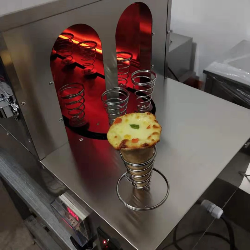 110V 220V Popular Pizza Cone Machine Cone Pizza Oven Commercial Maker Stainless Steel Healthy Snack Food Machine
