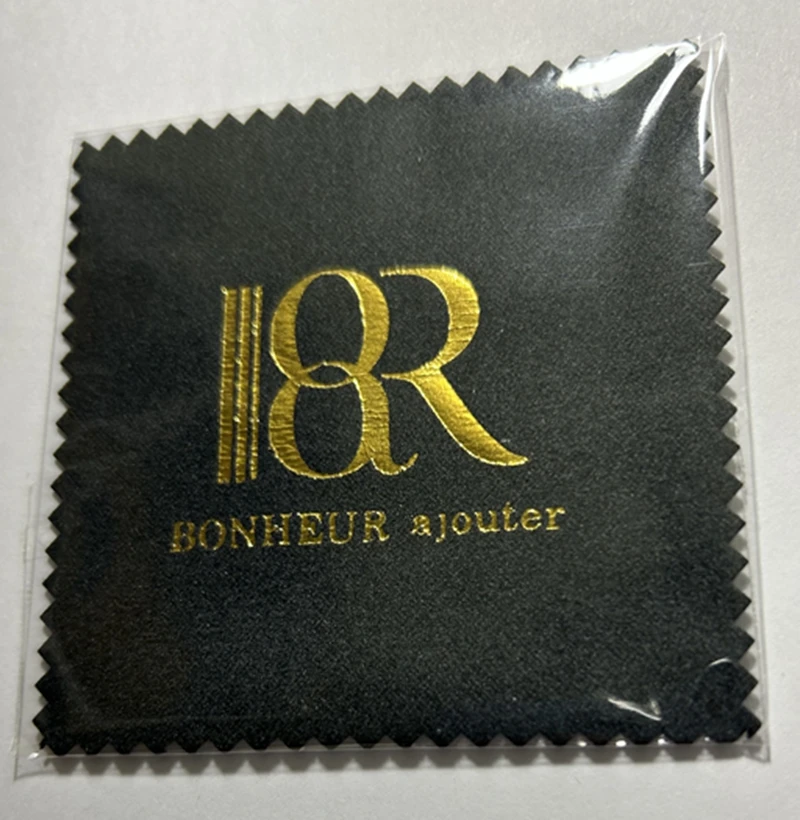100개 맞춤 로고 무료 8x8cm 실버 광택 보석 세척 방오 재사용 가능 부드러운 닦는 천 보석 스웨이드 천
