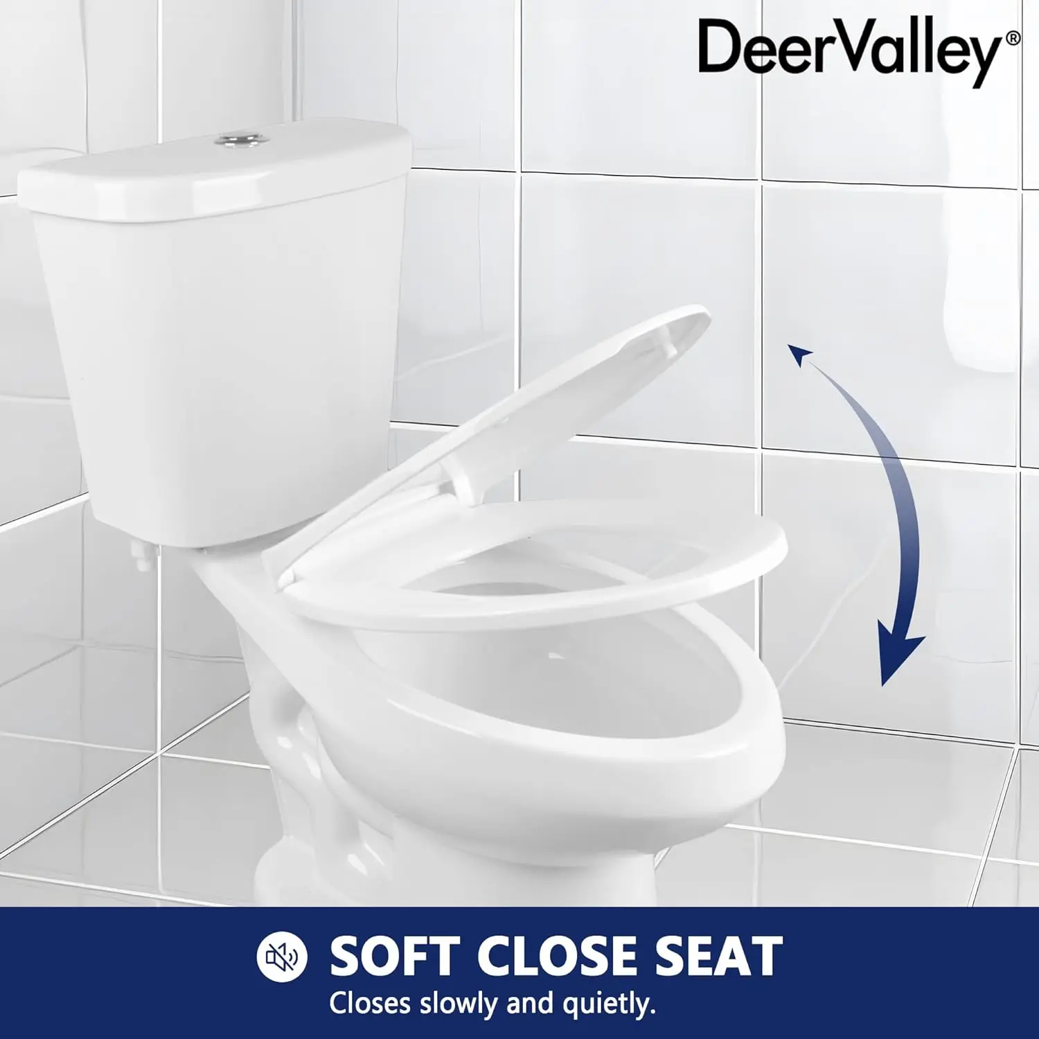 Elongated Toilet Two-Piece Toilets ADA Height 17.5" Comfort Chair Height Toilet Bowl With Soft Close Seat Dual Flush Toilet 5
