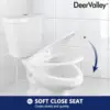 Elongated Toilet Two-Piece Toilets ADA Height 17.5" Comfort Chair Height Toilet Bowl With Soft Close Seat Dual Flush Toilet 5