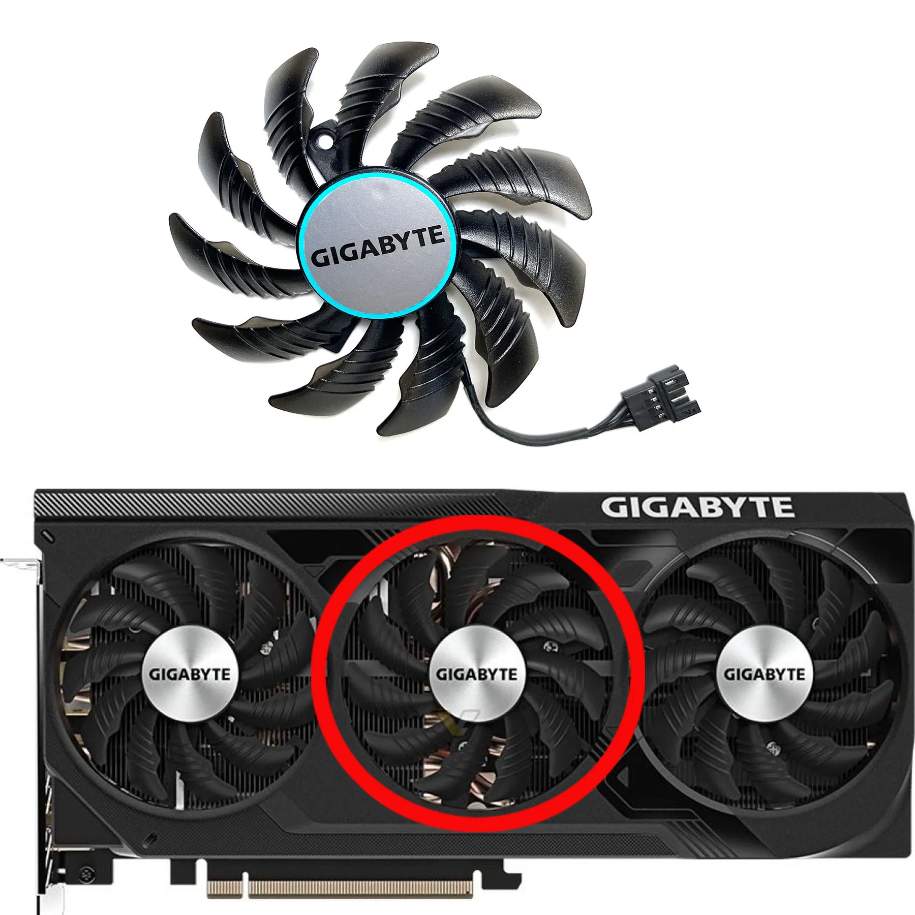 PC用ファン・クーラー GIGABYTE AERO RTX 4070TI New For GIGABYTE GeForce RTX4070 4070ti WINDFORCE OC Graphics Card