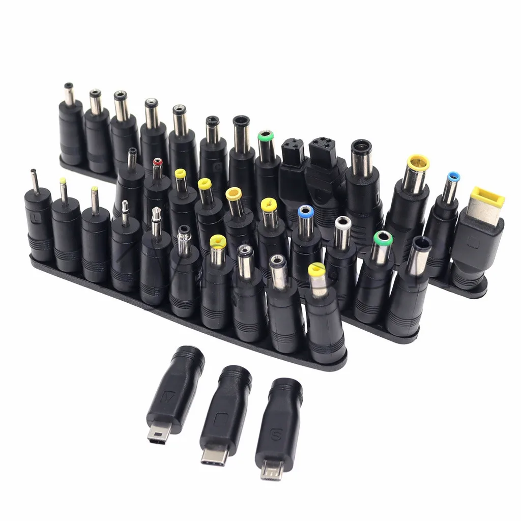 Versatile Power Adapter Tips Kit for Laptops - 5.5mmx2.5mm Plug Set