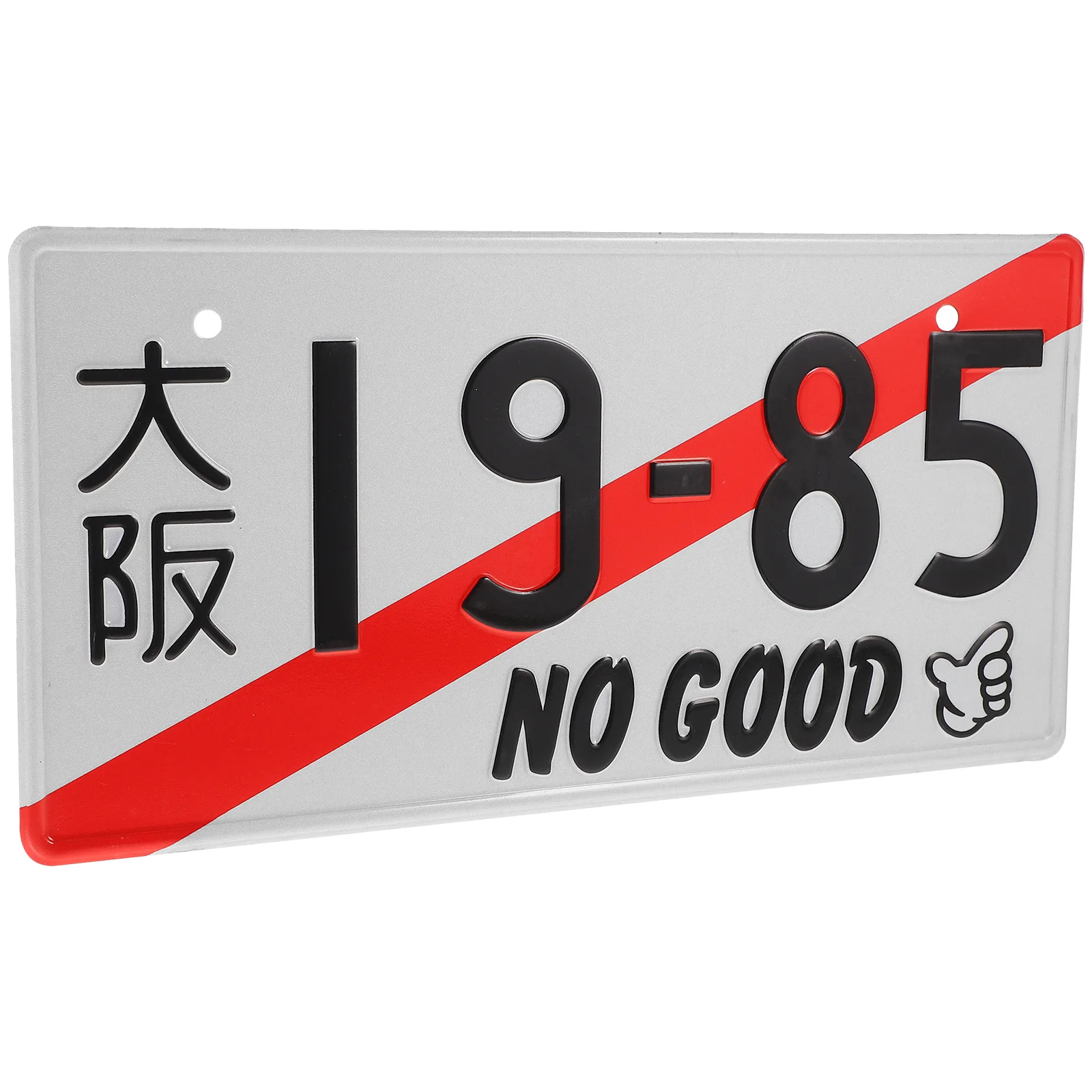 

License Plate Decoration Metal Japanese Car Accessories Number for Truck Auto Characters Numbers Temporary