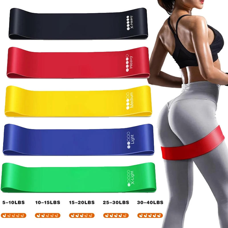 Resistance Loop Exercise Band Exercise Bands for Home Fitness Stretching Strength Training Physical Therapy Elastic Workout Band 1
