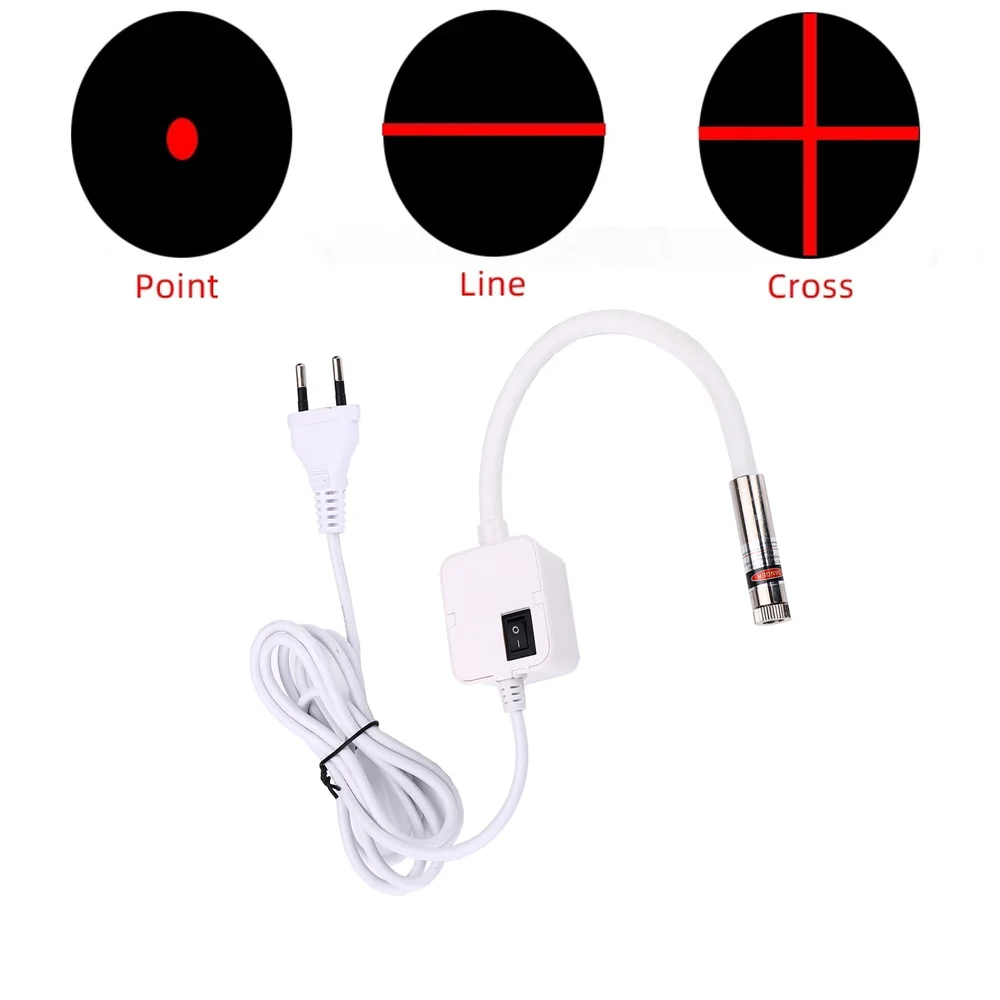 

EU US Plug Laser Positioning Light AC220V Infrared Working Lamp Dot Cross Line Sewing Machine Accessories