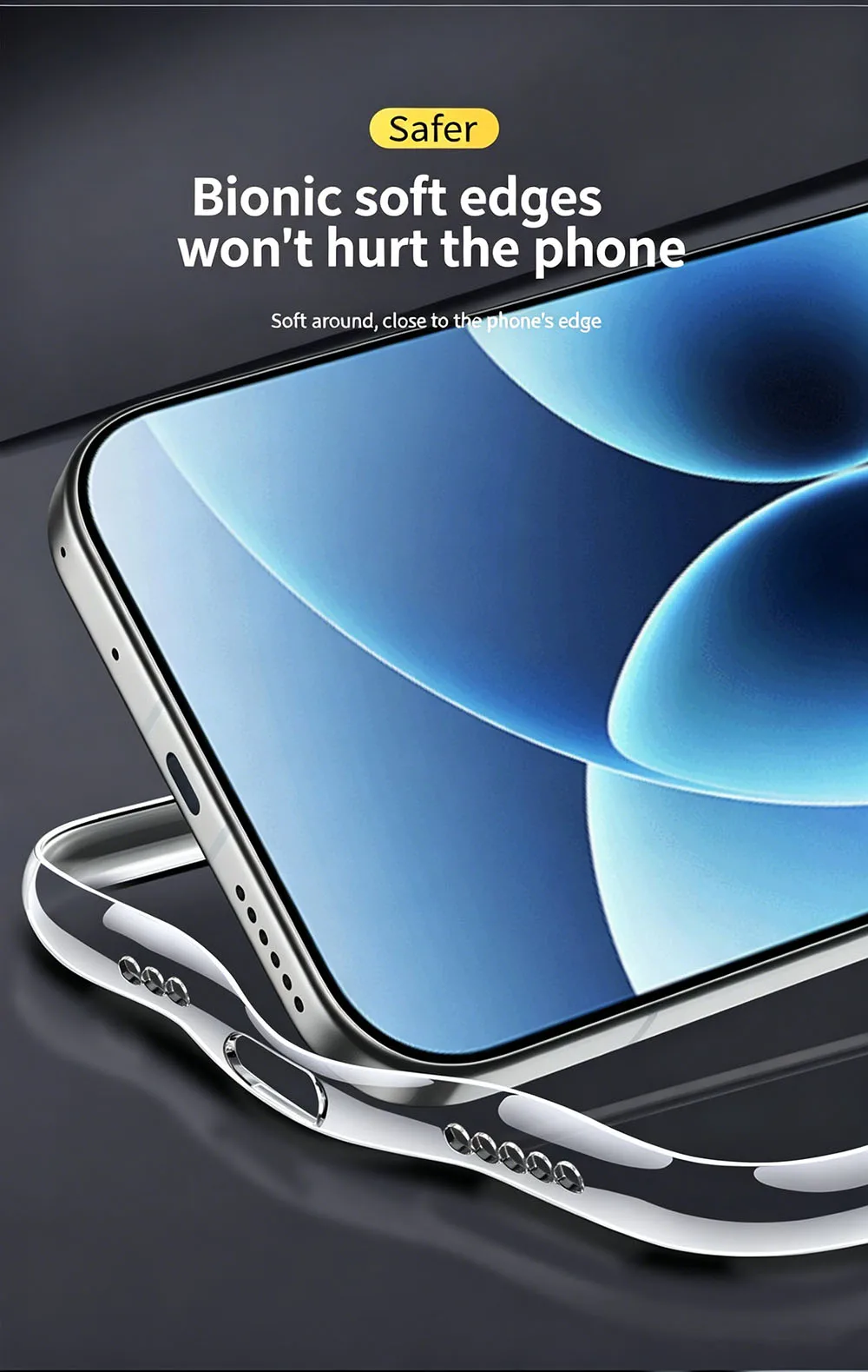 Full Camera Protection Silicone Transparent Case