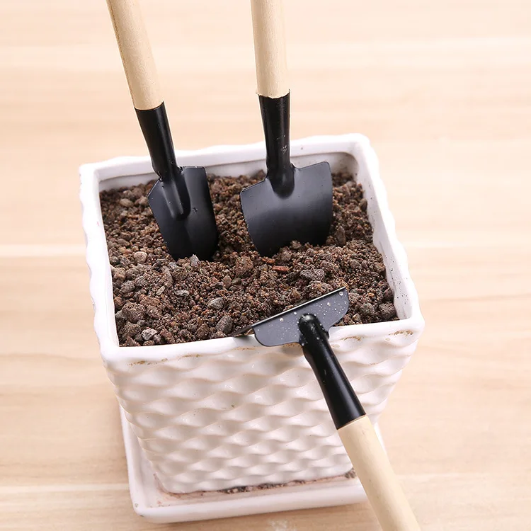 Portable Plant Small Rake 3Pcs/Set Mini Shovel Spade Creative Beach Soil Scoop Growing Garden Flower Pots Planters Supplies