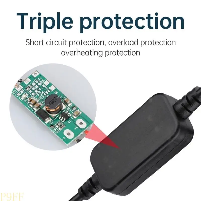CS1W USB 5V 2.4A 12V 1A 자동차 담배 라이터 소켓 여성 스텝 업 케이블 인버터 변환기 라이터 운전 레코더