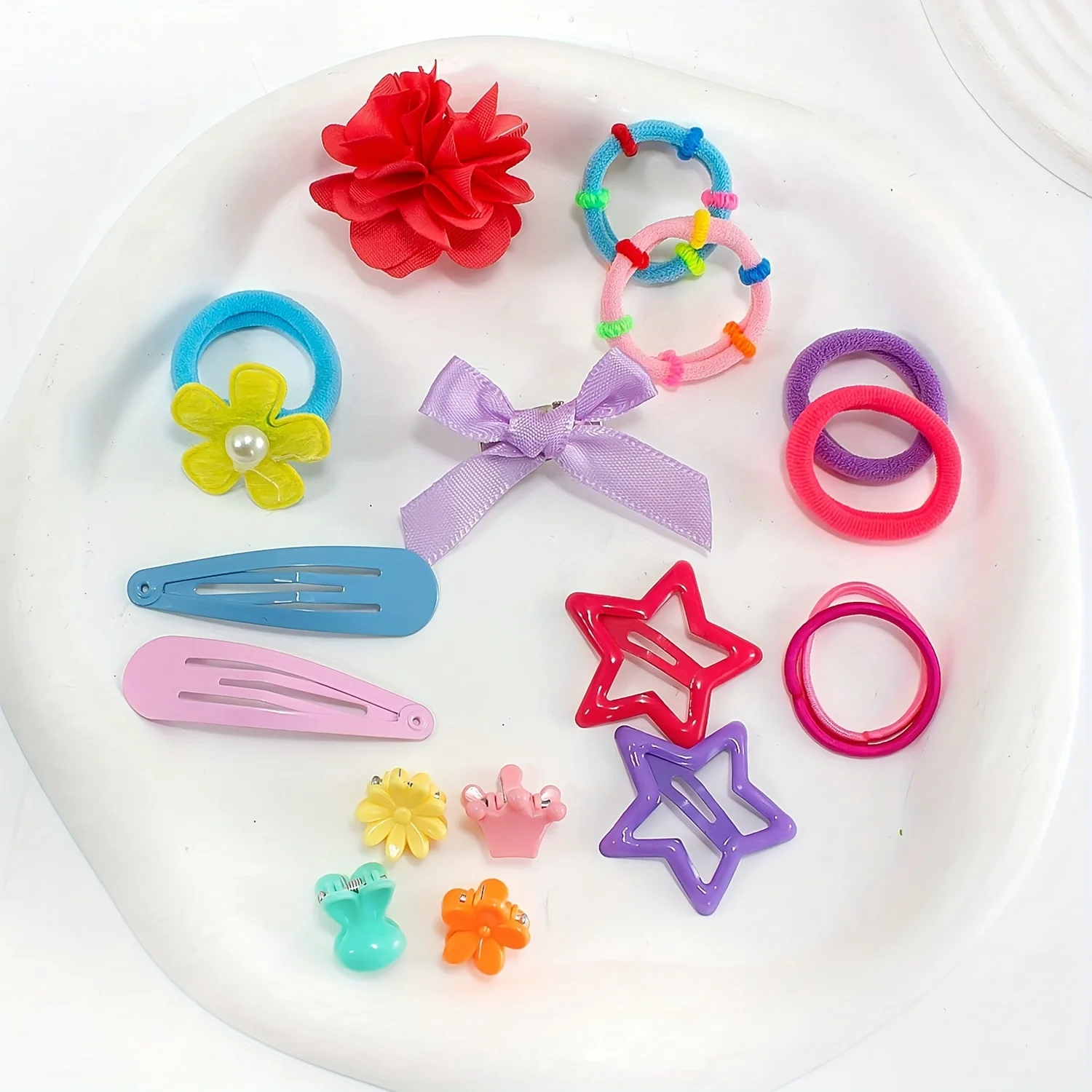 Colorful Elastic Hair Tie Set 4