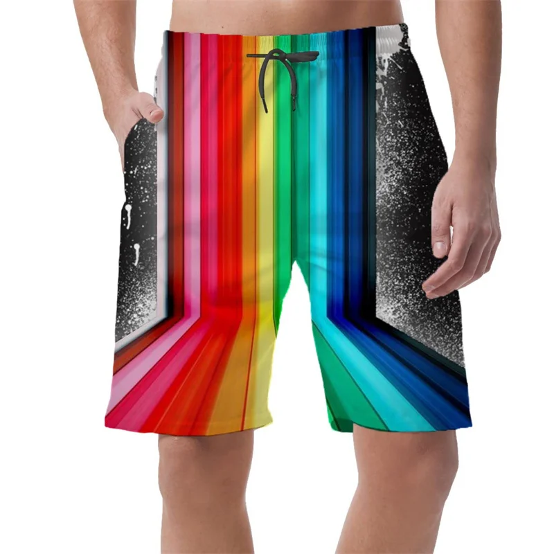 

Abstract Graffiti Stripe Graphic Shorts Pants 3D Printed Hip Hop y2k Board Shorts Summer Hawaiian Swimsuit Cool Surf Swim Trunks