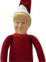 Trump on a Stump Christmas Elf Make The Holiday Great Again with Plush Funny Novelty Figure Toy Shelf Decor,Christmas Decoration 1
