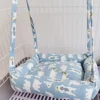 Cute Pet Rabbit Hammock Cotton Hamster Mouse Hanging Bed Mat for Small Pet Hamster Warm Sleep Nests Hanging Hammock Bed 1