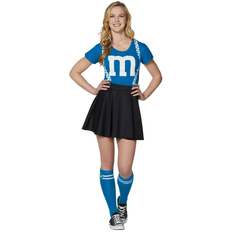 S-L Girl Group Student Cheerleading Costume M Word Bodybuilding La Exercise Dance Suit Cheerleading Uniform