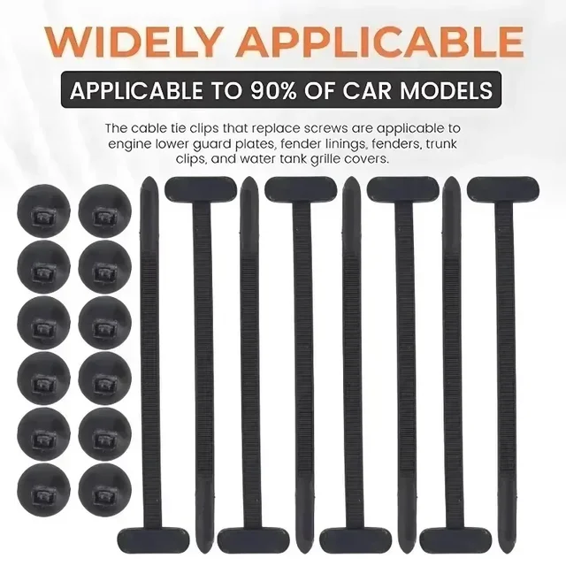 Nylon Clip Buckle Auto Fastener Clip Multi-Functional Universal Self-Locking Clip Set for Car Fasteners Fenders Trunk Accessorie 5