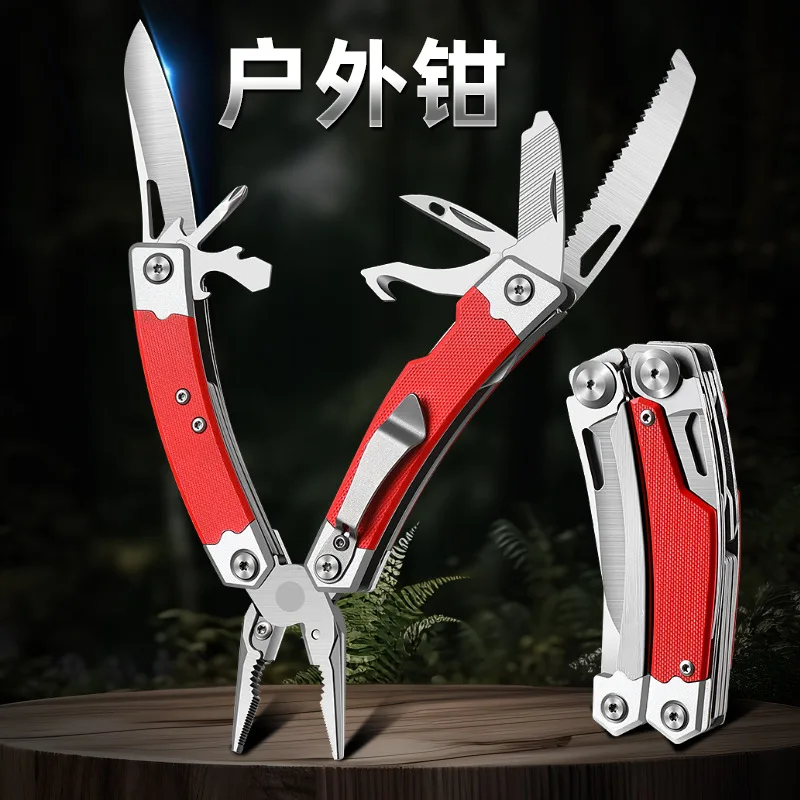 Multi Knife Camping Outdoor Folding Plier Electrician Hand Tools Pliers Multitool Multifuntional EDC Foldable Small Knives 5