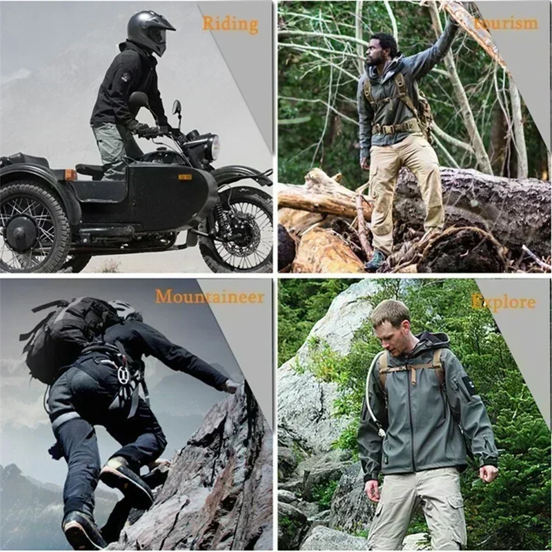 New Men's Outdoor Military Jackets Tactical Shark Skin Flight Cessna Aviation Pilots Aircraft Fleece Warm SoftShell Coats 4