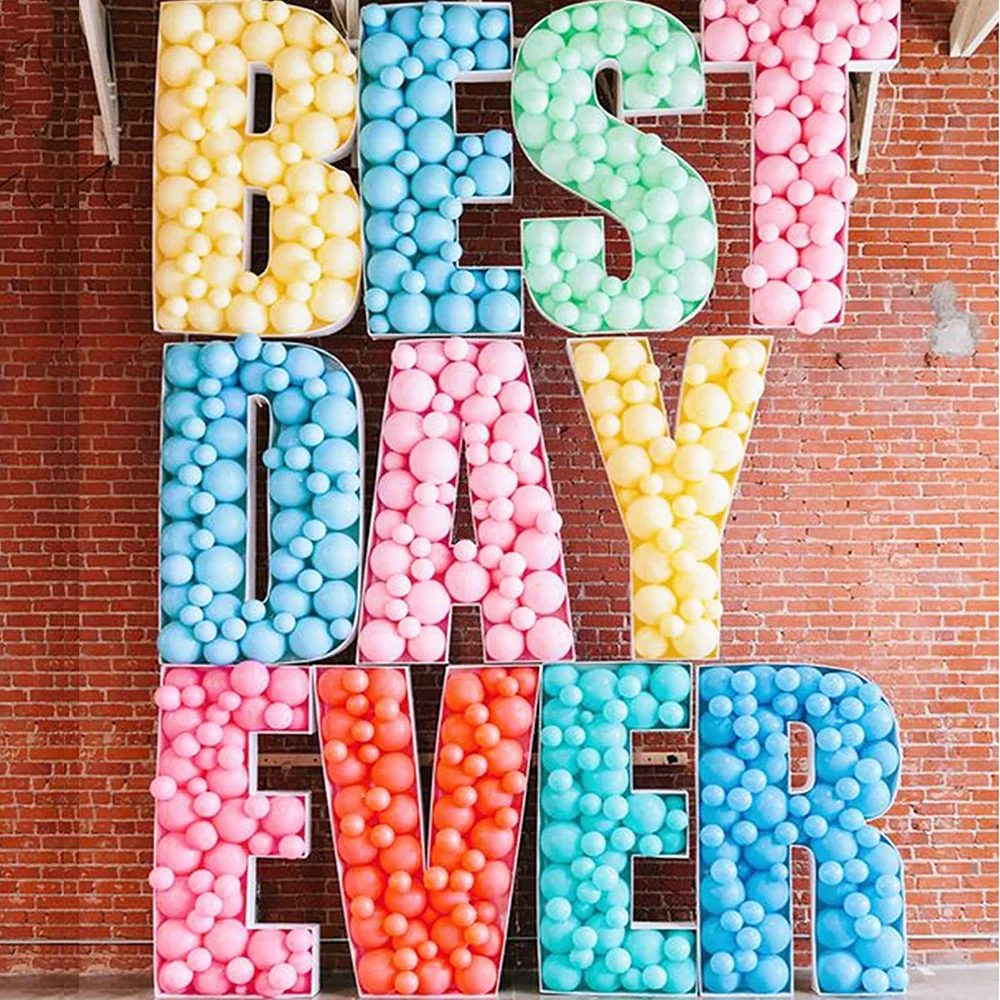 73cm Letters Mosaic Balloon Frame 5'' Globos Foam Board A-Z