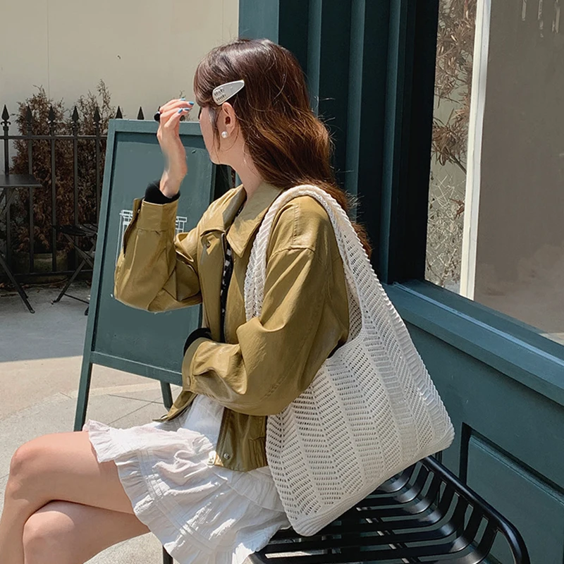 Shoulder Bags Crochet Bag Clutch Bags For Women Women's Handbag The Tote Bag Beach Bag Shopper Bag Side Bag Bags For Women Bags