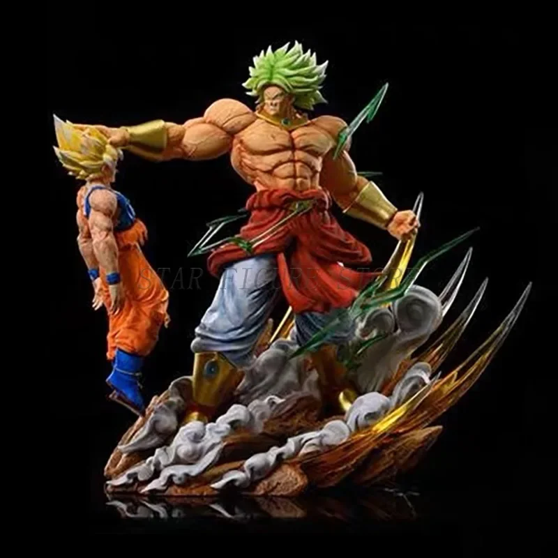 Gk Dragon Ball Action Figure Broly vs Son Goku Figure Statue PVC