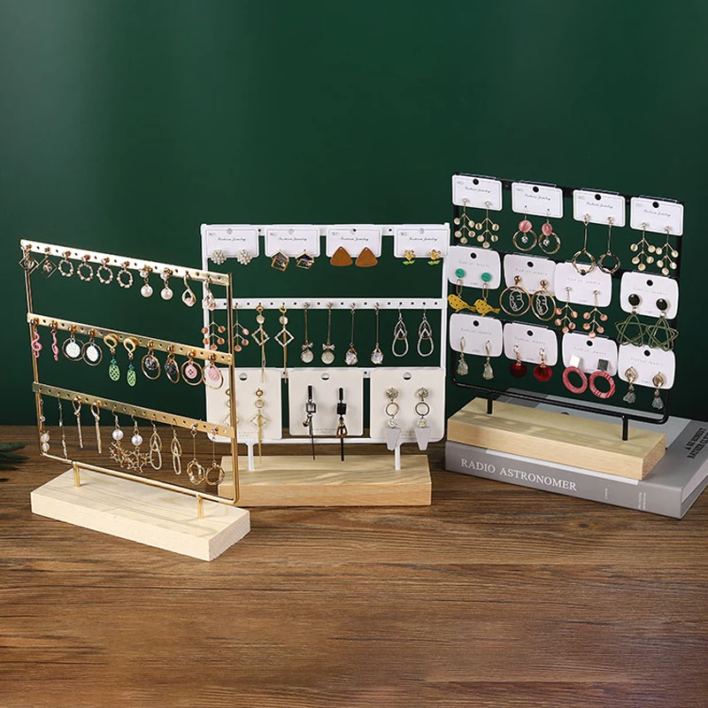 Présentoir de boucles d'oreilles à 3 niveaux et 72