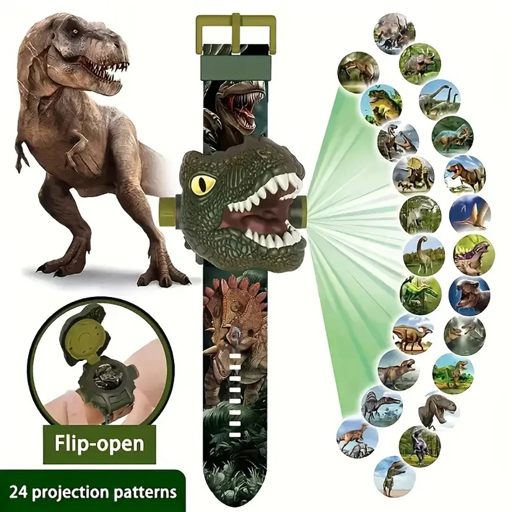 3D Dinosaur Projection Electronic Watch for Kids 1