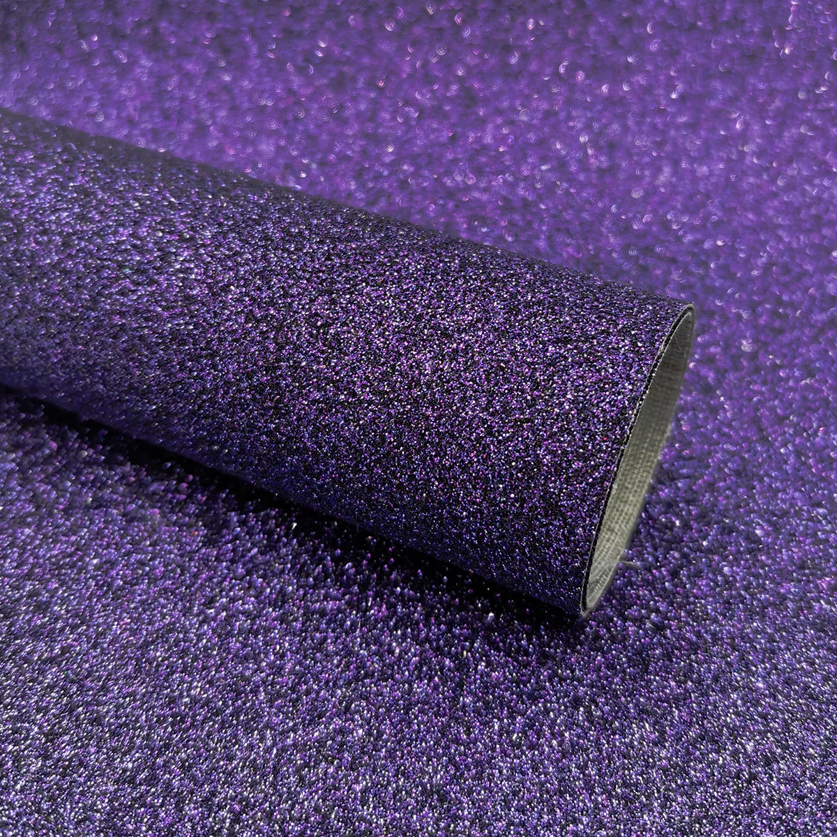 Iridescent Fine Glitter Vinyl Faux Leather Craft Fabric Roll - Sparkle Shiny Finish for DIY Projects, Bows, and Decor
