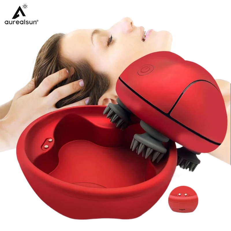 Scalp Massager Electric Head Massage antistress saude relax Body Deep Tissue Kneading Vibrating Waterproof Promote Hair Growth |