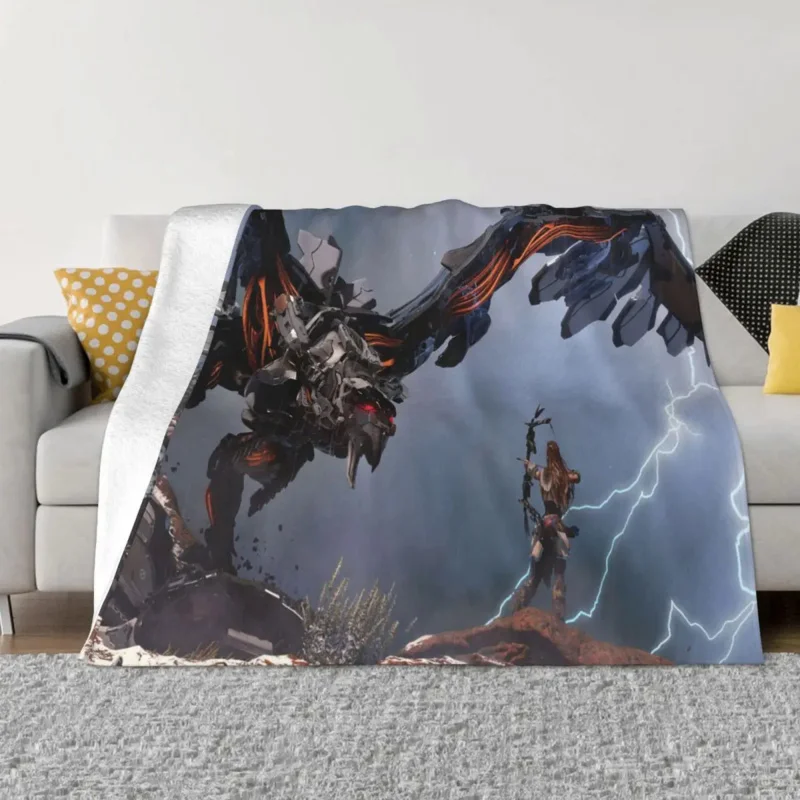 

Horizon Zero Dawn Blanket Fleece All Season Game Lover Multifunction Warm Throw Blanket for Home Car Bedding Throws