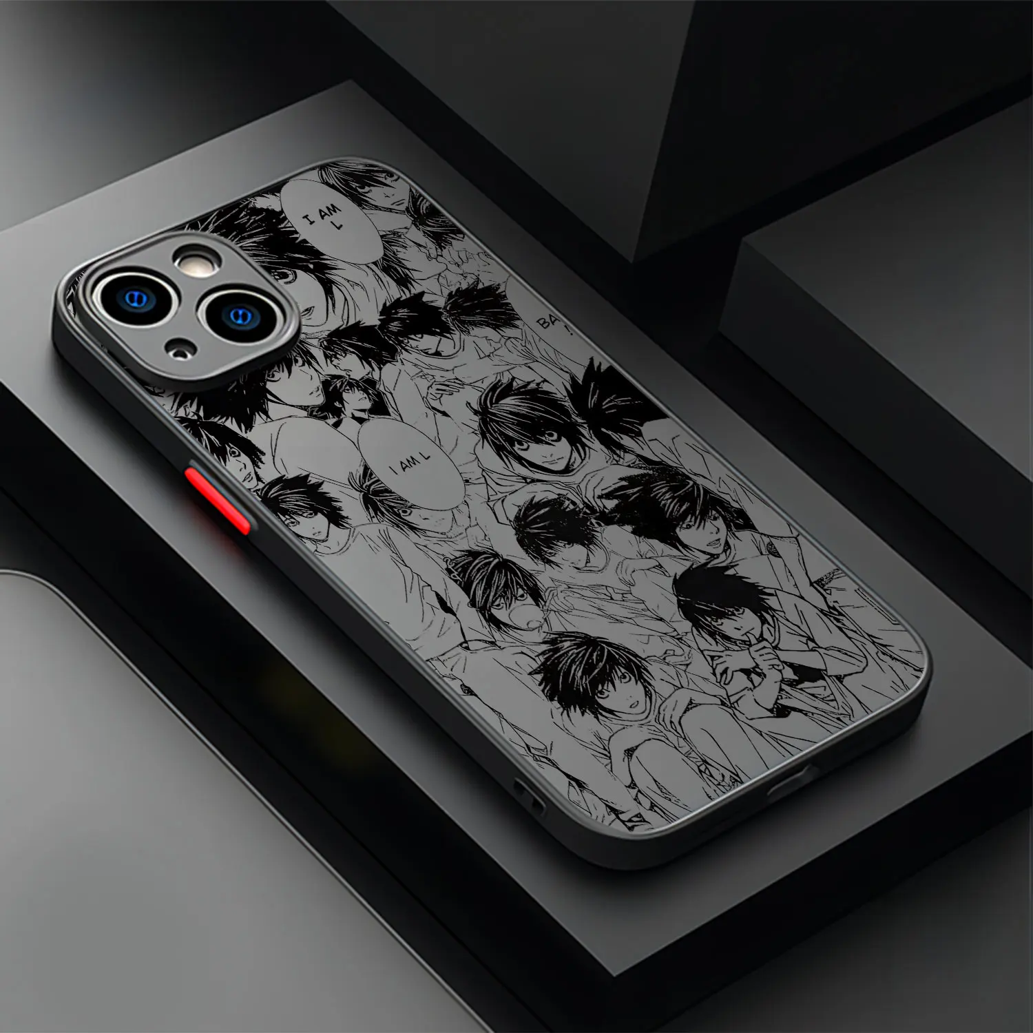 thumbnail image 1 of Funda de teléfono de Anime Death Note, cubierta trasera transparente mate para iPhone 16, 15, 14, 13, 12, 11, Mini Pro Max, X, XR, XSMax, 7, 8 Plus, 1 of 5