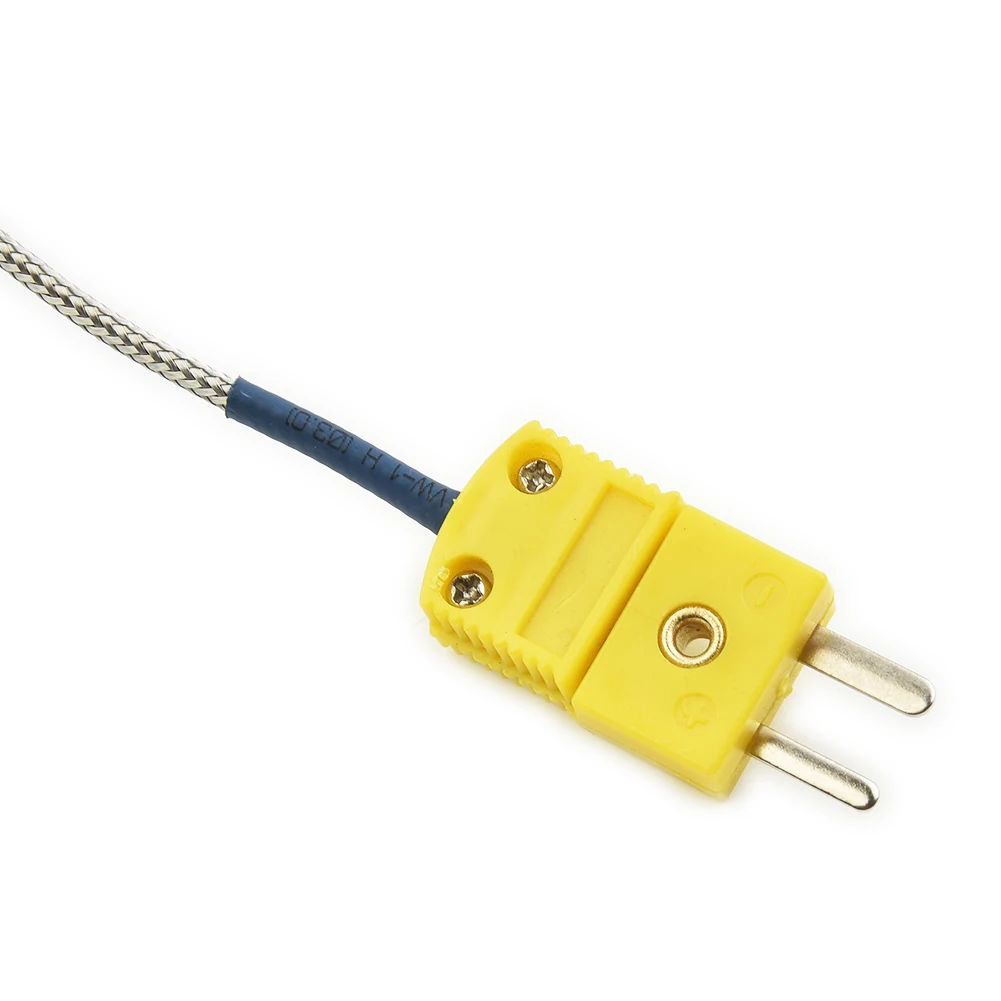 1 Set Universal K-Type Thermocouple Block Ceramic Kiln Probe 2372/1300 Degree F/C 11G High Temperature Controller Tools