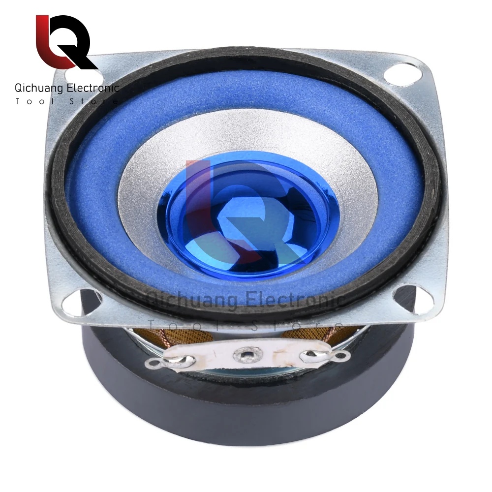 2-inch 5W 4ohm Blue Full-frequency Speaker 52mm Square Small Speaker For Digital Electronic Products 0.25~18KHz full range speaker