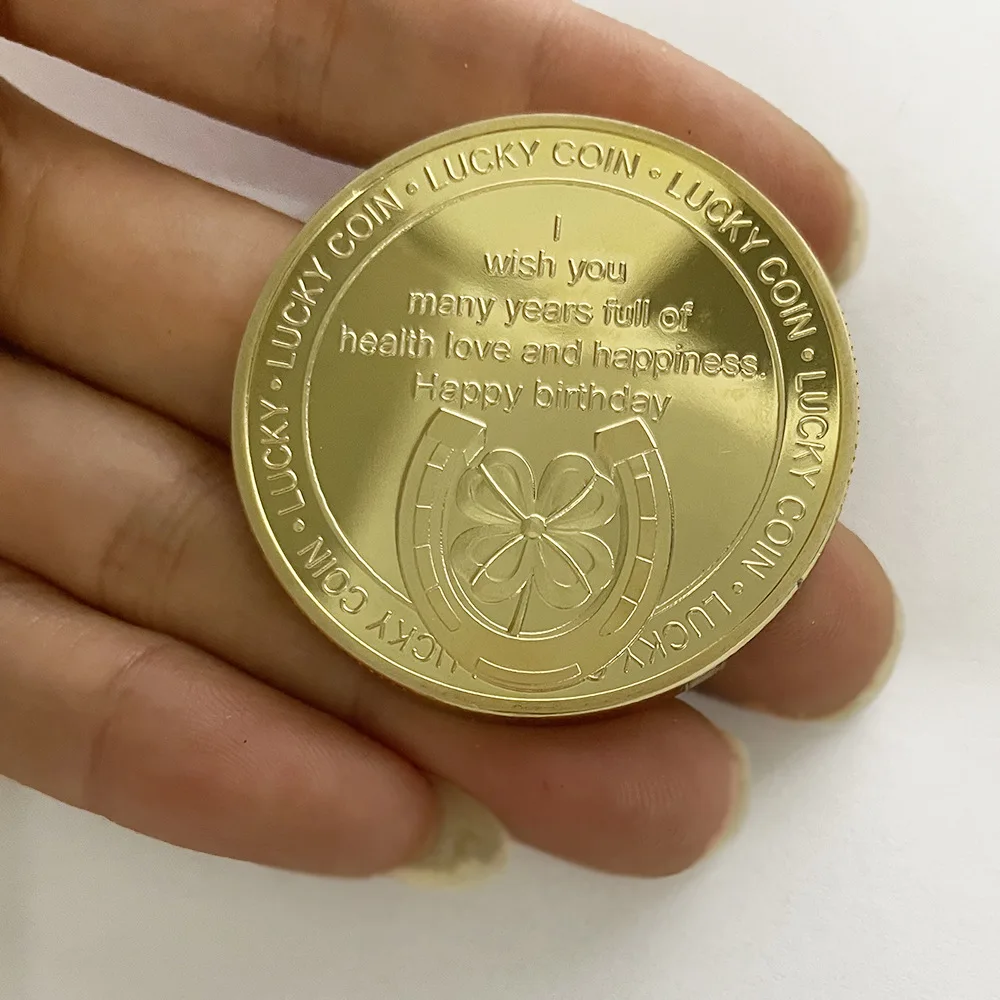 Commemorative Medal Festival Celebration Lucky Coin Happy Birthday Commemoration