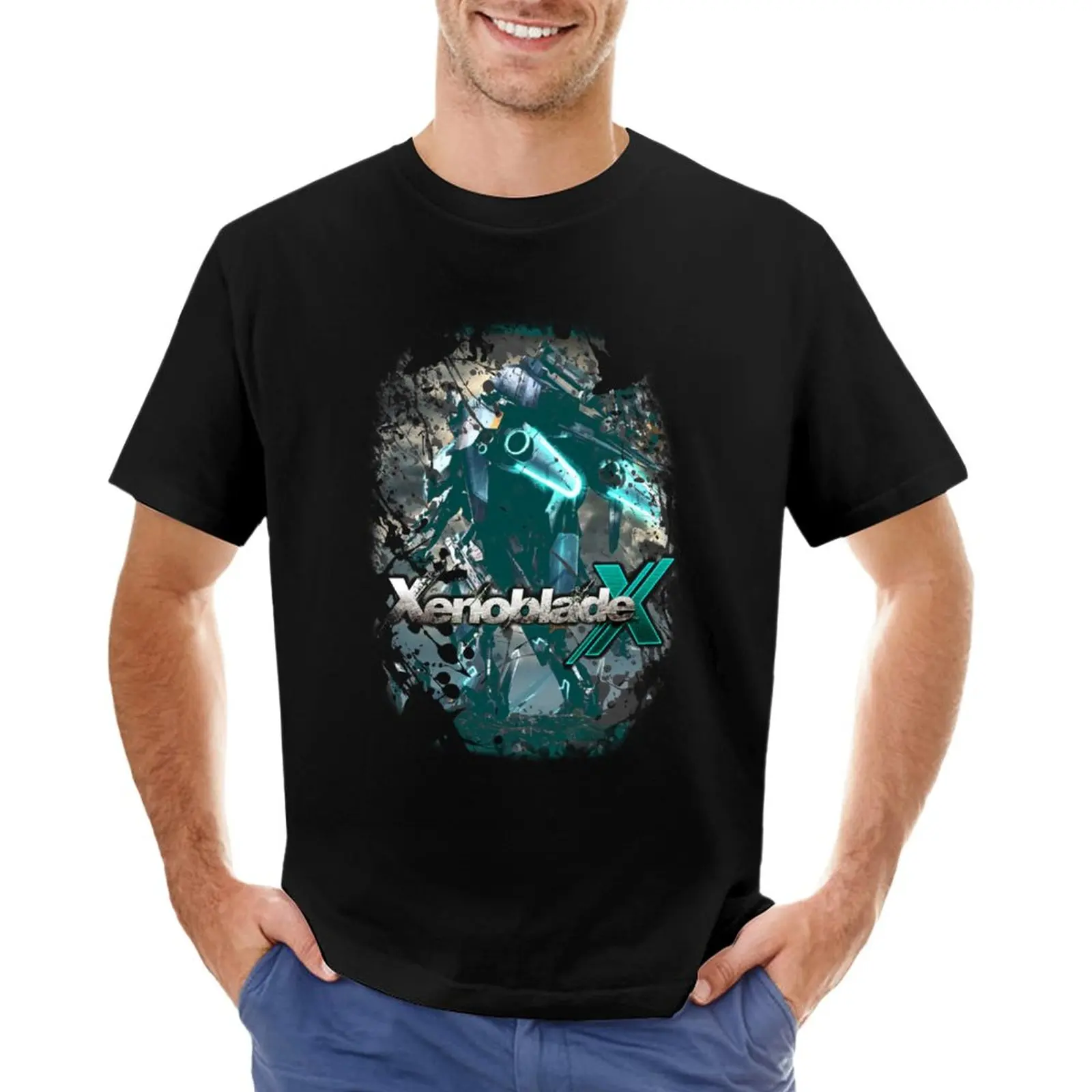 Xenoblade Chairs X T-Shirt Summer Tops For A Boy T-Shirt Oversize Da Uomo