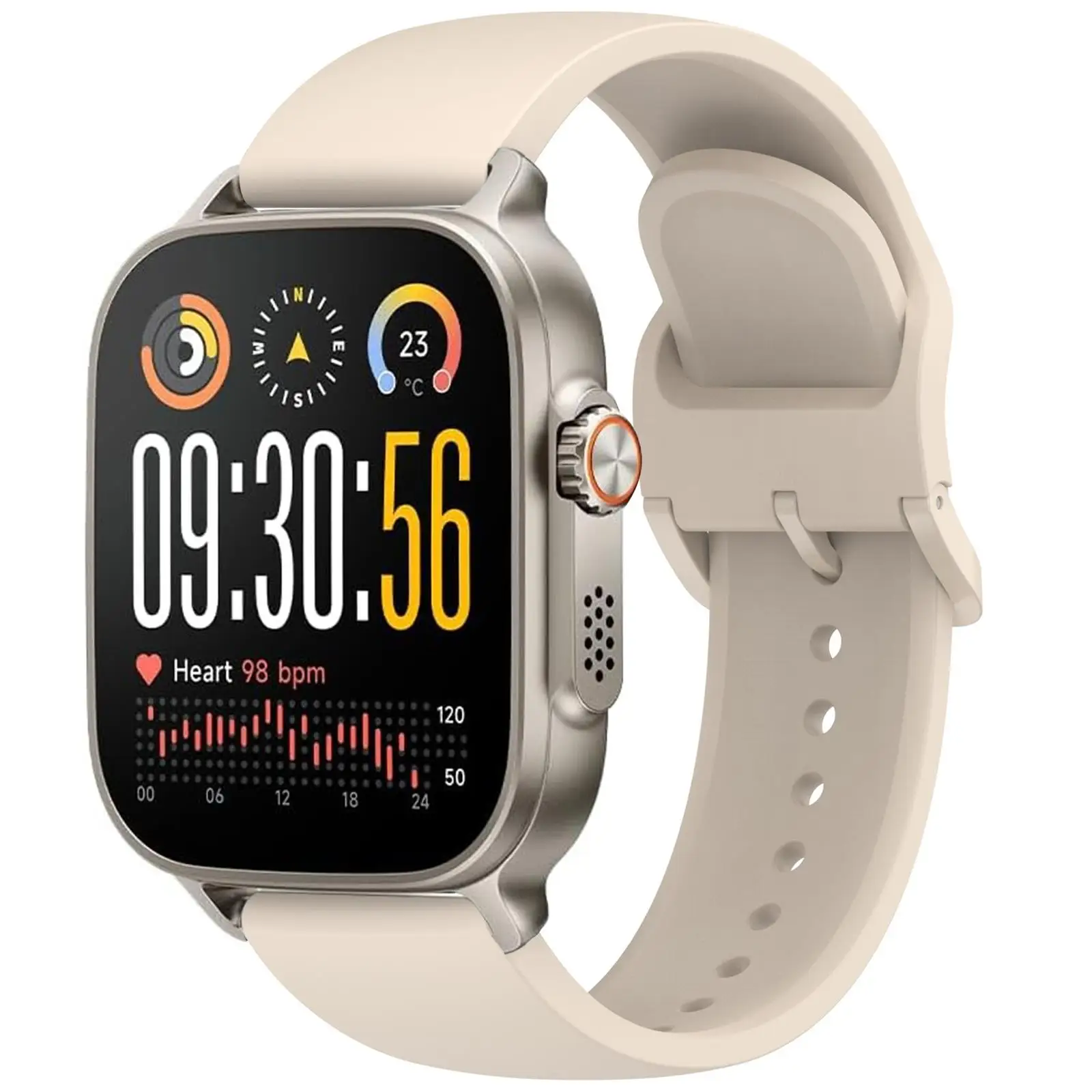 Premium 22mm Silicone Smart Watch Strap - Breathable Wristband Bracelet Accessory