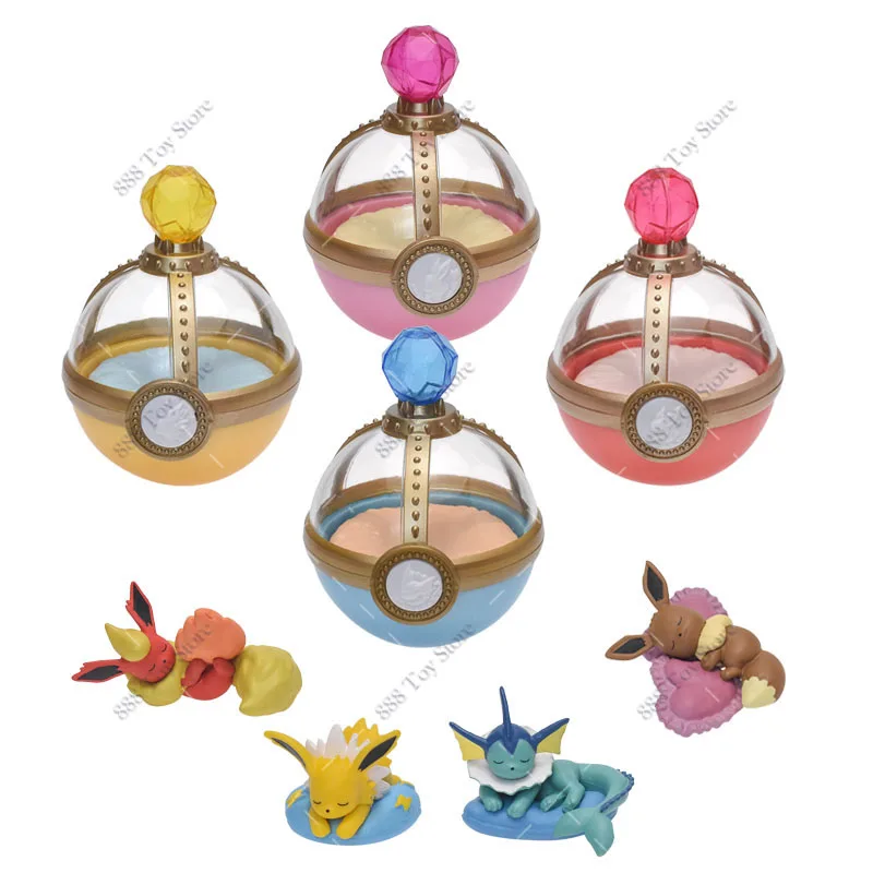 4-6pcs/set Pokemon Sleeping Figurine Toys Cute Dreaming Case 2