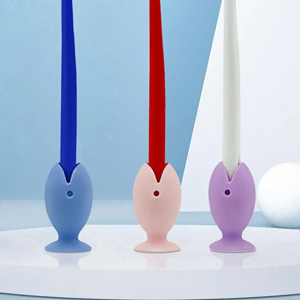 Cute Cartoon Fish Toothbrush Base Makeup Brush Storage Tool Eco-friendly Toothbrush Holder