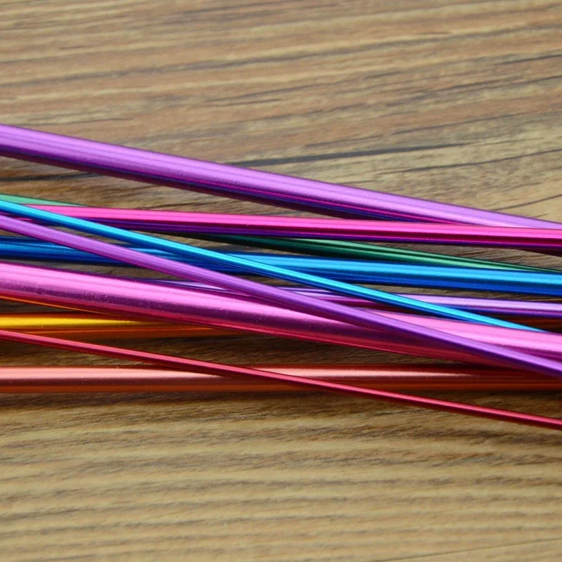 Crochet Hooks 11pcs Multicolour Aluminum 2-8mm