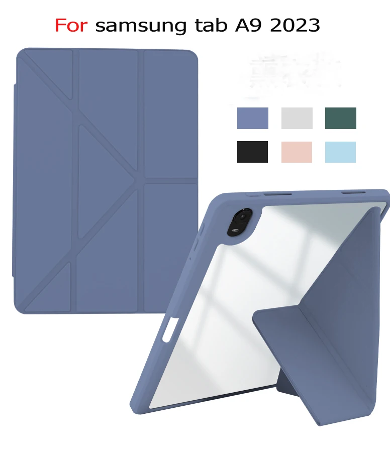Custodia Per Samsung Galaxy Tab A9 2023 8.7 "A9 Lite A9 Plus A9 + 11.0" Sm-X110 Sm-X115 Sm-X216 Sm-X218 Y-Staffa Flip Stand Cover