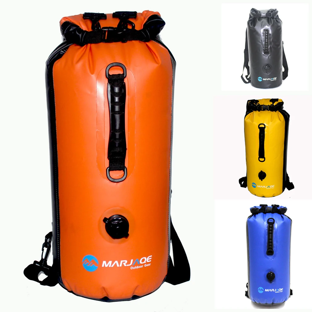 Waterproof Dry Bag 30L Professional IPX6 Waterproof Swimming Backpack Inflatable Snorkeling Rafting Diving Dry Floating Sack