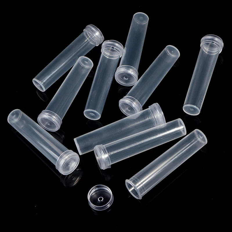 5/10/20Pcs Plastic Flower Nutrition Tube With Cap Fresh Flower Water Storage Tube Plant Fresh-keeping Culture Small Tubes
