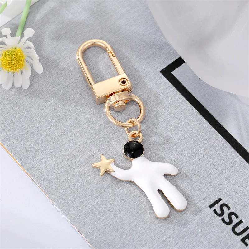 Creative Astronaut Keychain Key Rings With Bell Key-ring Charm bt21 keyring  Adventure Jewelry Metal llaveros Keychain For Men - AliExpress