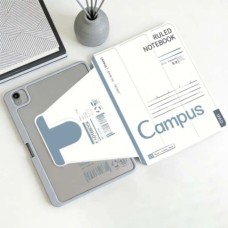 Tri-Fold 360° Rotating Smart Tablet Case